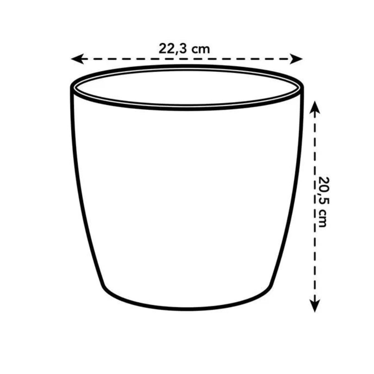 Recycelter Blumentopf Coffee Collection Round Elho 22 cm
