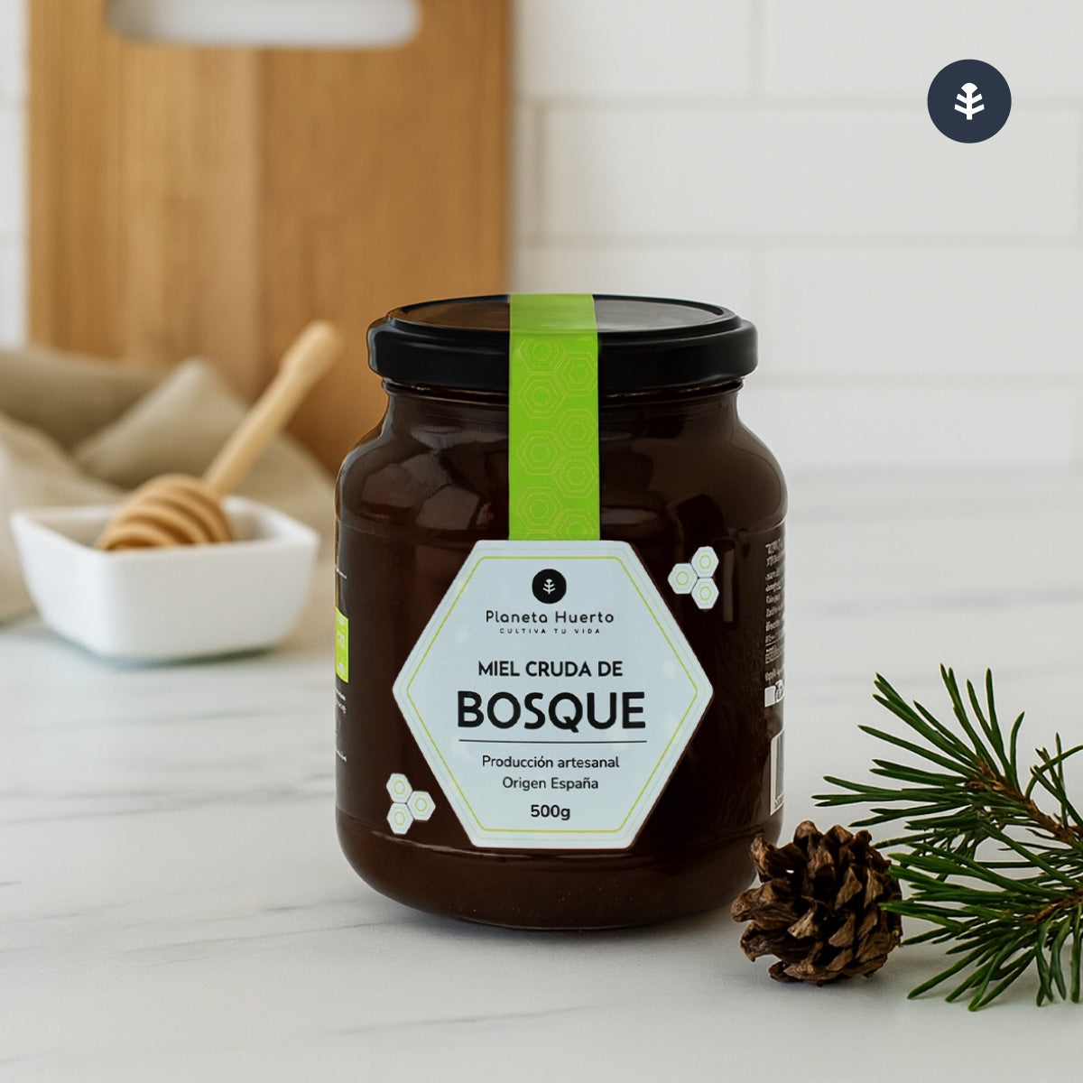 Pack 6x Miel Cruda de Bosque Planeta Huerto 500 gr