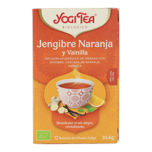 Yogi Tea BIO Ingefära, apelsin och vanilj, 17 påsar