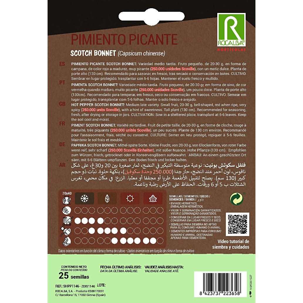 Samen Scotch Bonnet Rocalba Chili