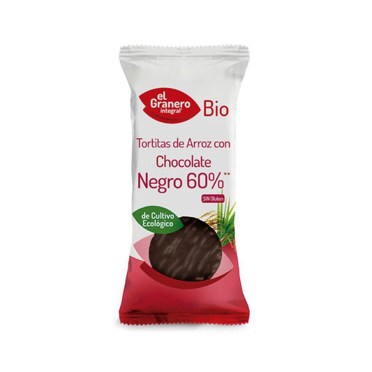 Płatki ryżowe z czekoladą gorzką 60% El Granero, 100 g