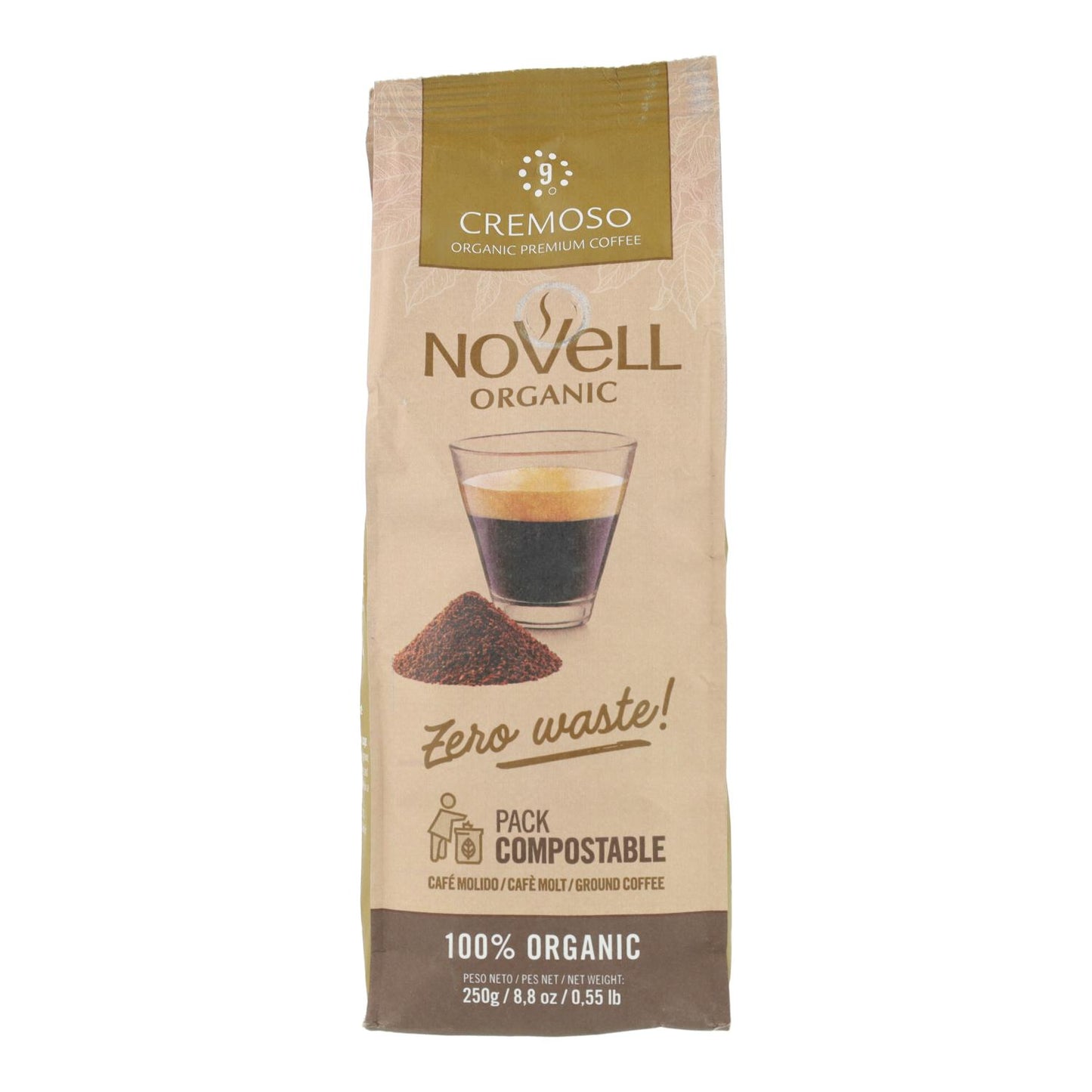 Café moulu bio Cremoso 250 g