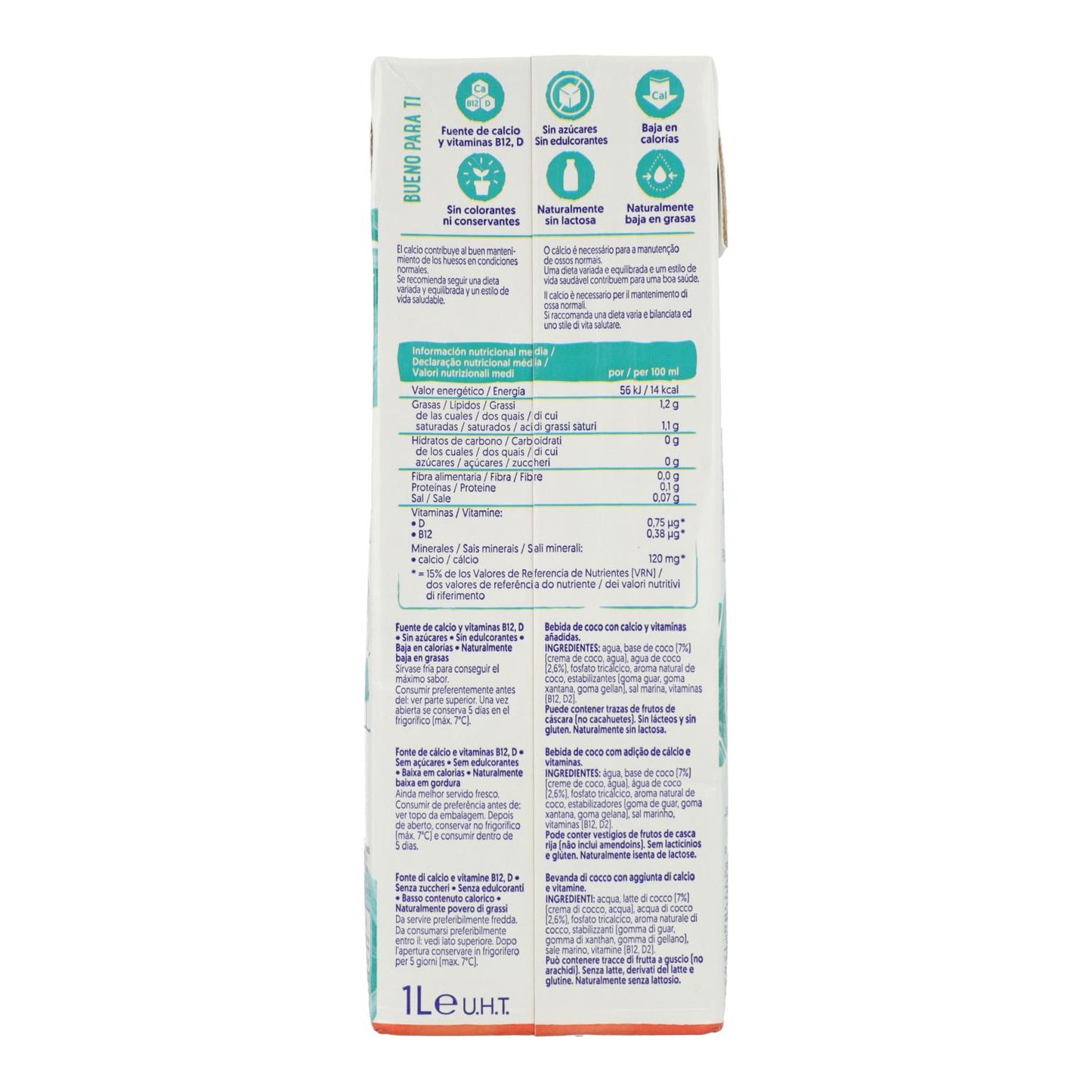 Sockerfri kokosdryck Alpro 1 liter