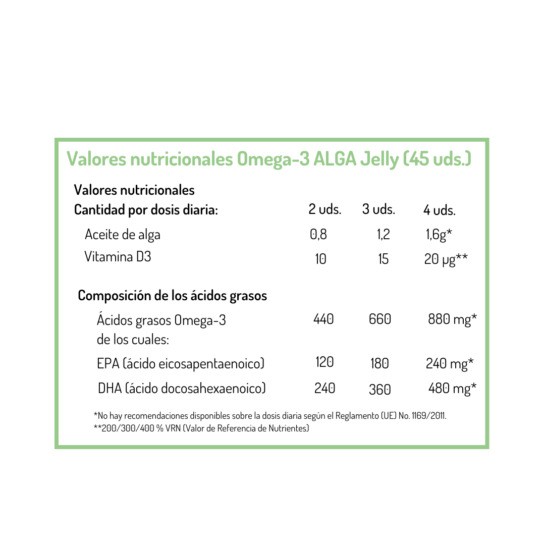 Omega-3 ALGA Jelly NORSAN 45 g jelly beans