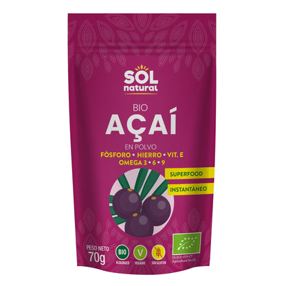 Bio-Açaí-Pulver Sol Natural 70 g