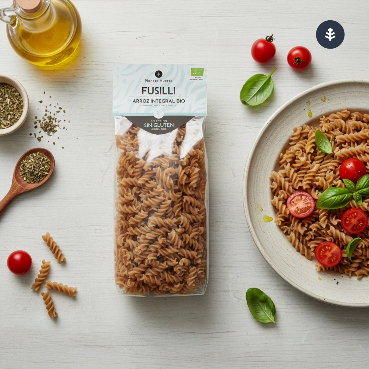 Spirali di riso integrale ECO senza glutine Planeta Huerto 500 g