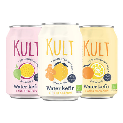 Kefirwater Yuzu en Mandarijn KULT 330 ml