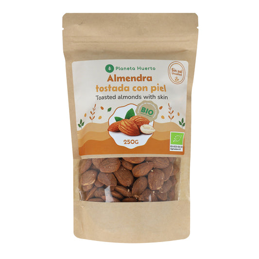 Mandorle tostate non salate con pelle ECO Planeta Huerto 250 g
