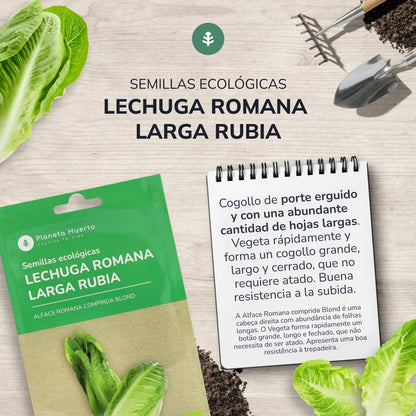 Biologische Romeinse sla zaden Planeta Huerto