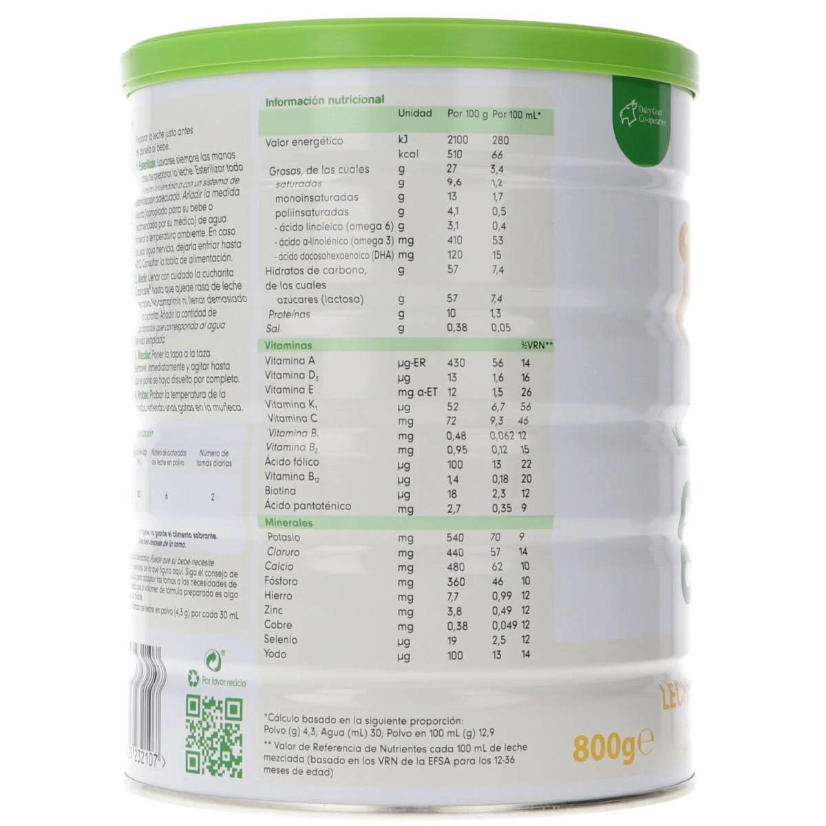 Lait de croissance 3 Capricare 800 g