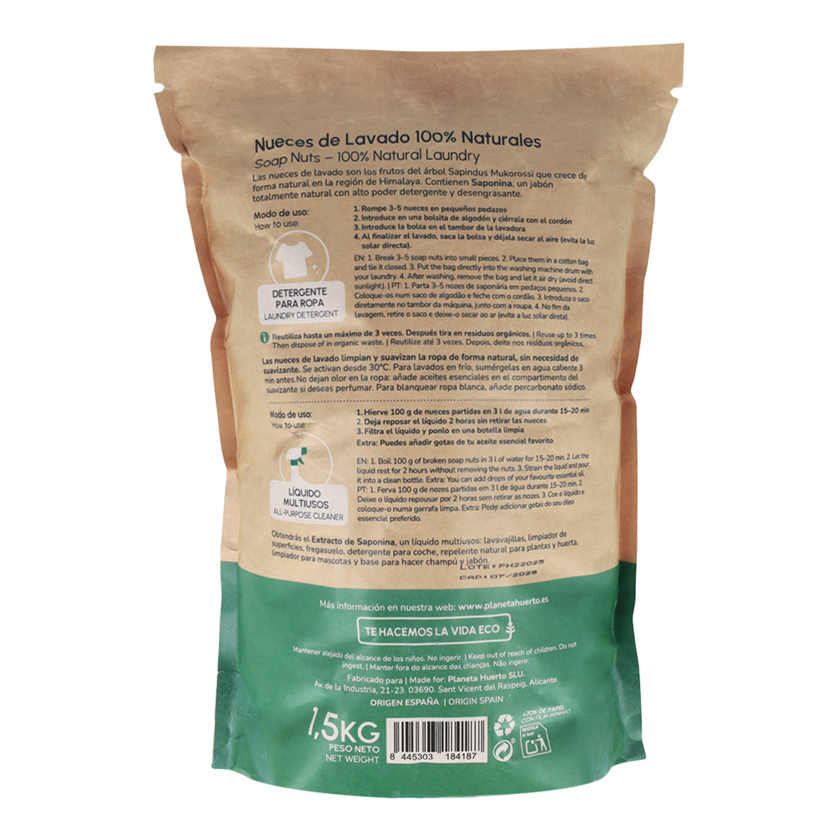 Umyte orzechy włoskie Planeta Huerto 1,5 kg