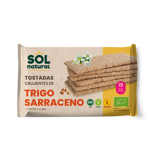Glutenvrije boekweittoast Sol Natural 140 g BIO