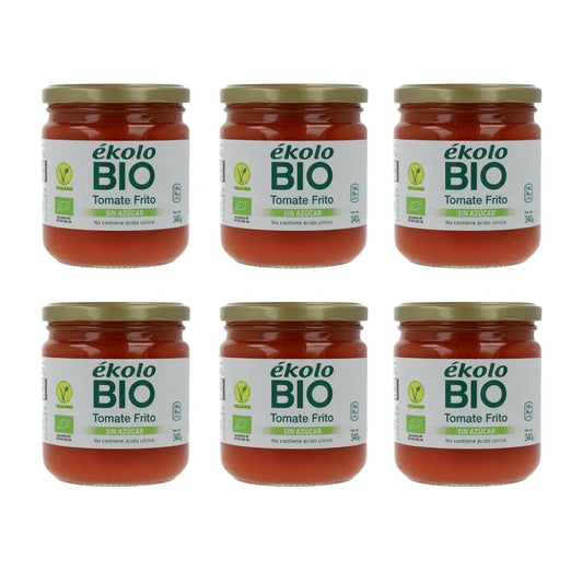 Confezione da 6 pomodori fritti biologici fatti in casa senza zucchero Ékolo 340 g