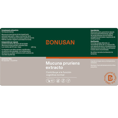 Bonusan Mucuna pruriens extract 60 Vcaps