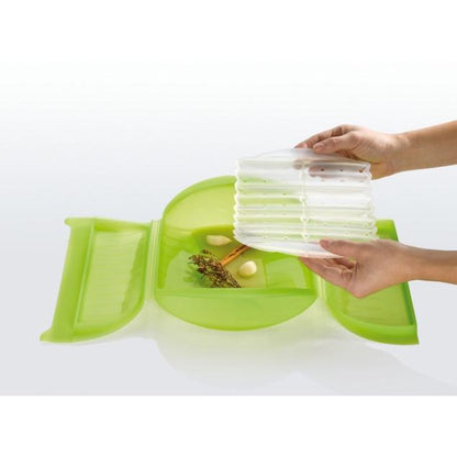 Steam case with tray for 3-4 people Lékué