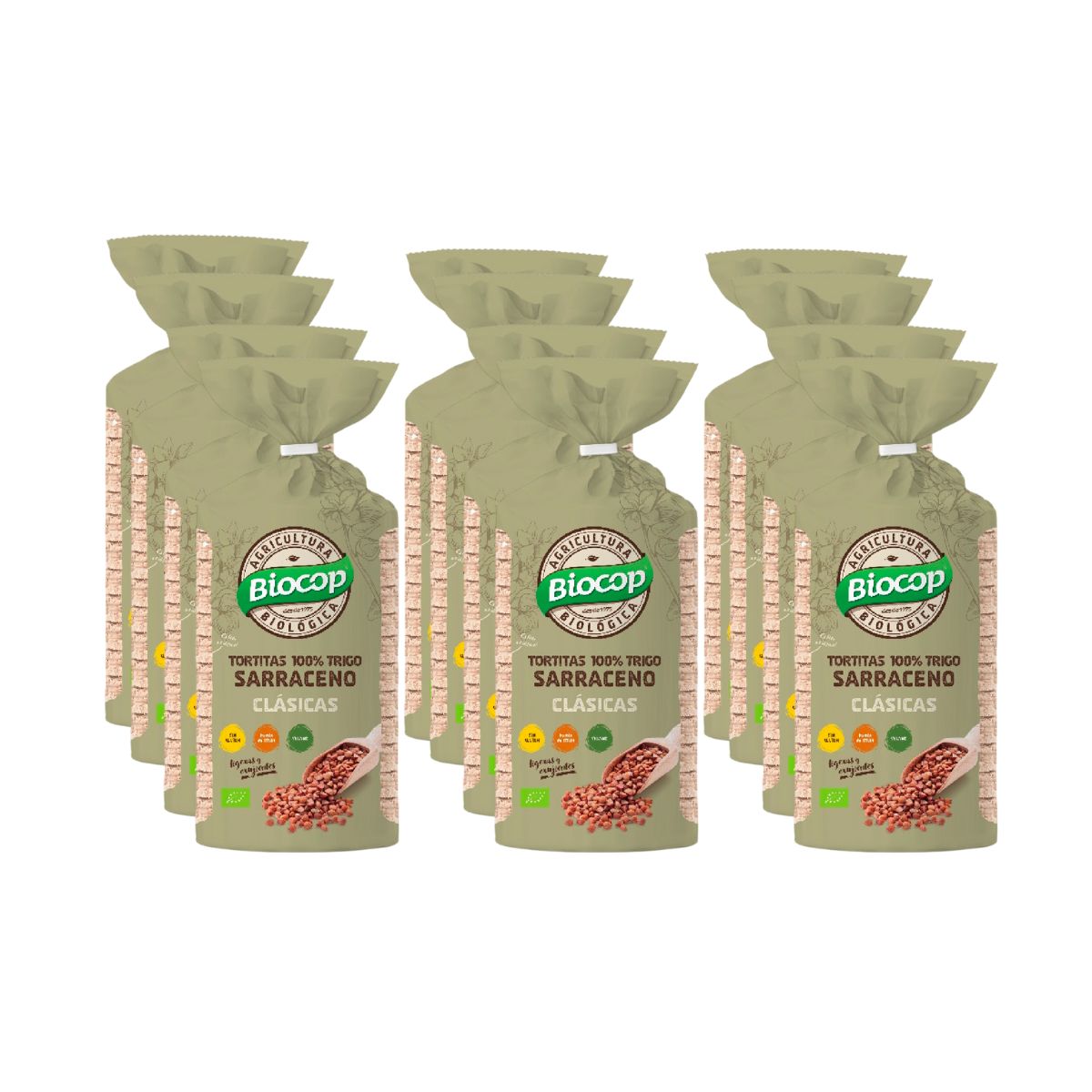 12-pack pannkakor 100 % bovete Biocop 100 g