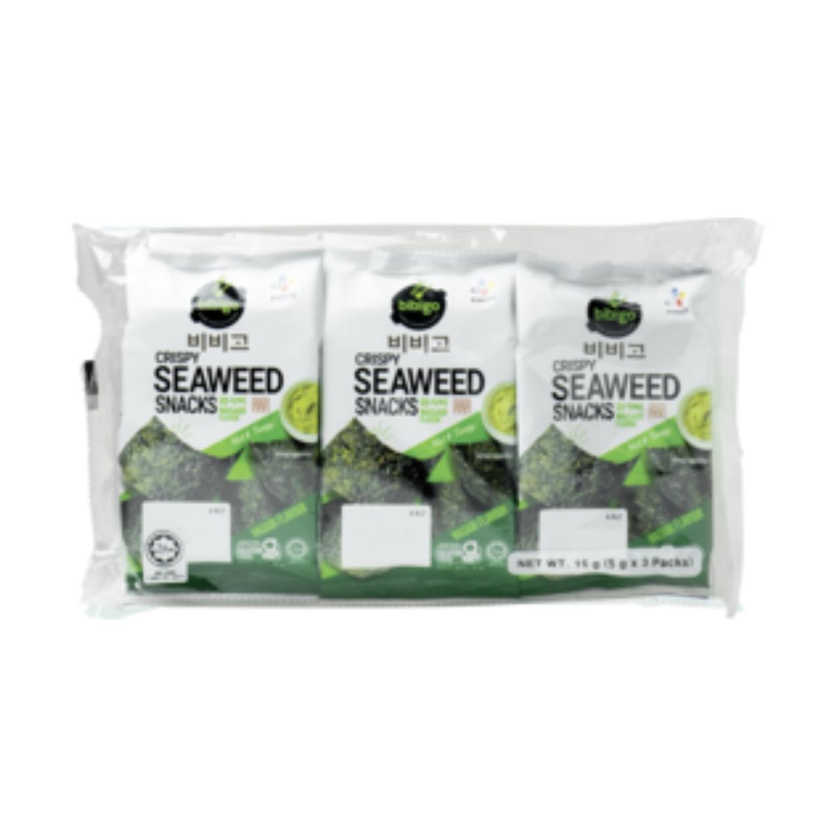 Snack aux algues marines croustillantes Wasabi Bibigo 15 g