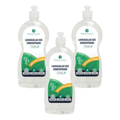 Pak 3xVaatwasser Handmatig Groene Thee ECO Planet Orchard 750ml