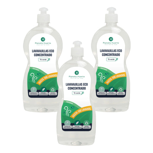 Förpackning 3xDiskmaskinshandbok Grönt te ECO Planet Orchard 750ml