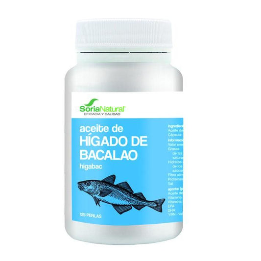 Higabac Levertraan Soria Natural 125 capsules