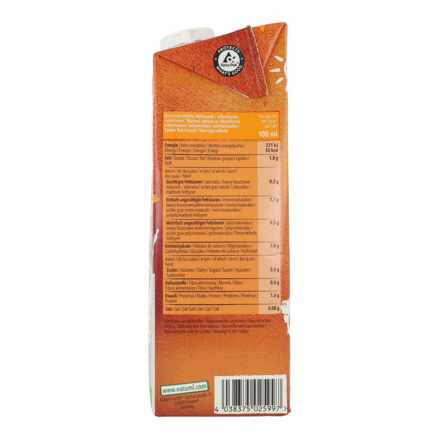 Natumi biologische haver- en amandeldrank 1 l