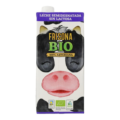 Latte parzialmente scremato senza lattosio Frisona Bio 1L