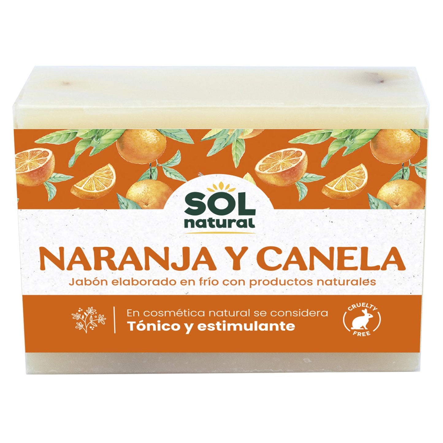 Savon à la cannelle et à l'orange Sol natural 100 g