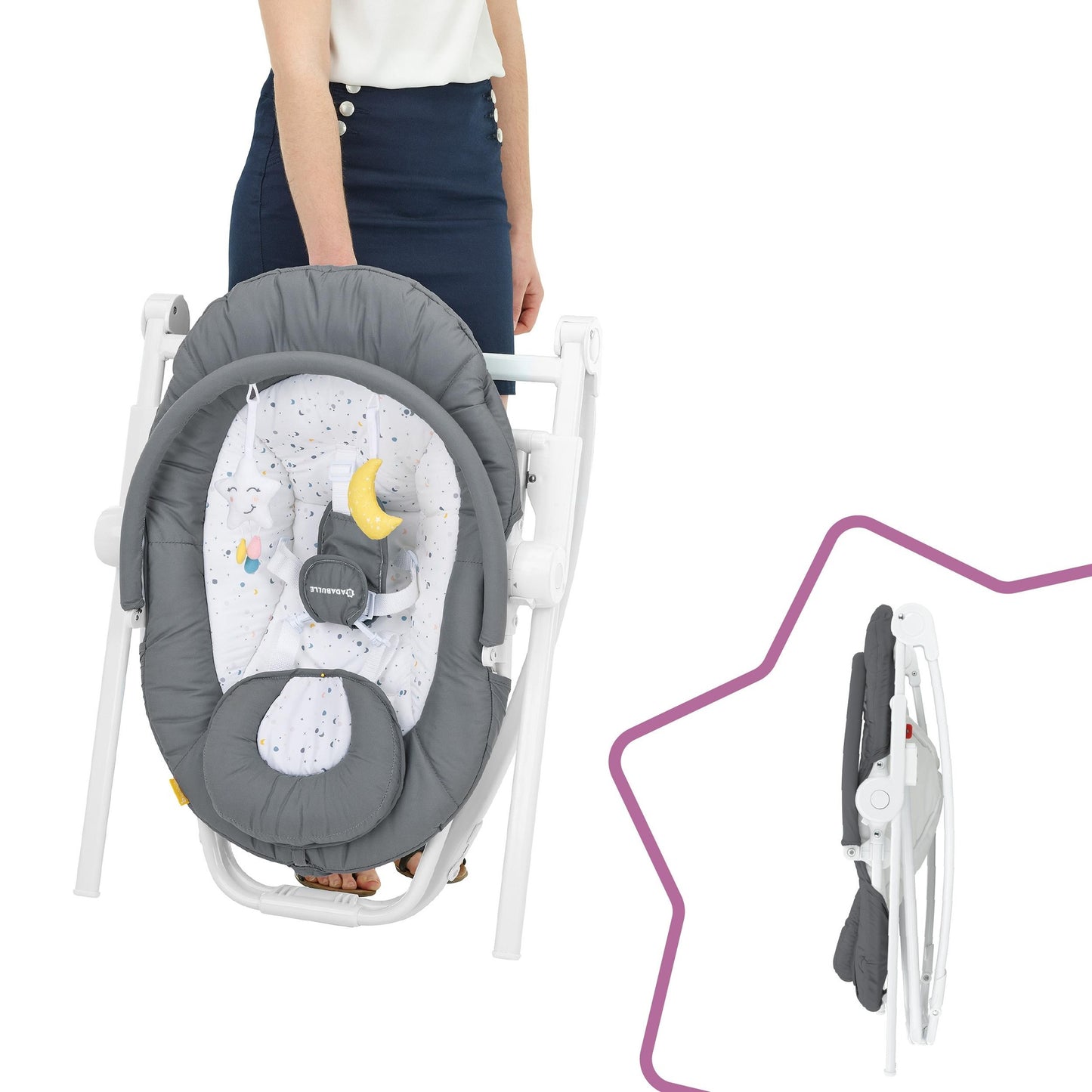 Hamak Compact'Up Moonlight Babymoov (odnowiony)