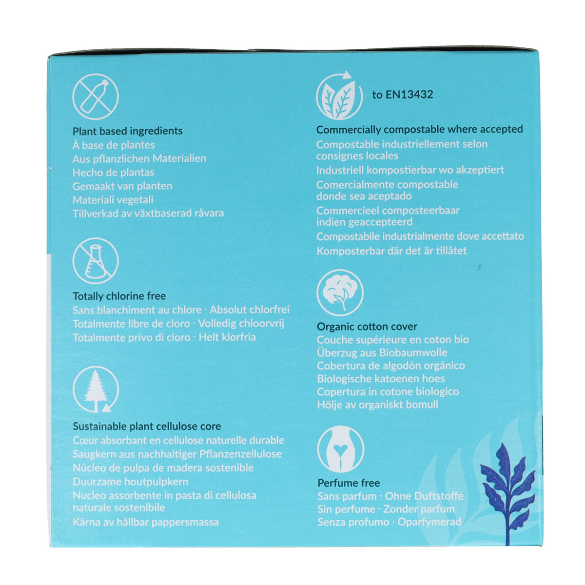 Långa bindor med vingar Natracare 10 st