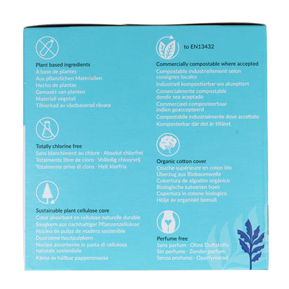 Långa bindor med vingar Natracare 10 st