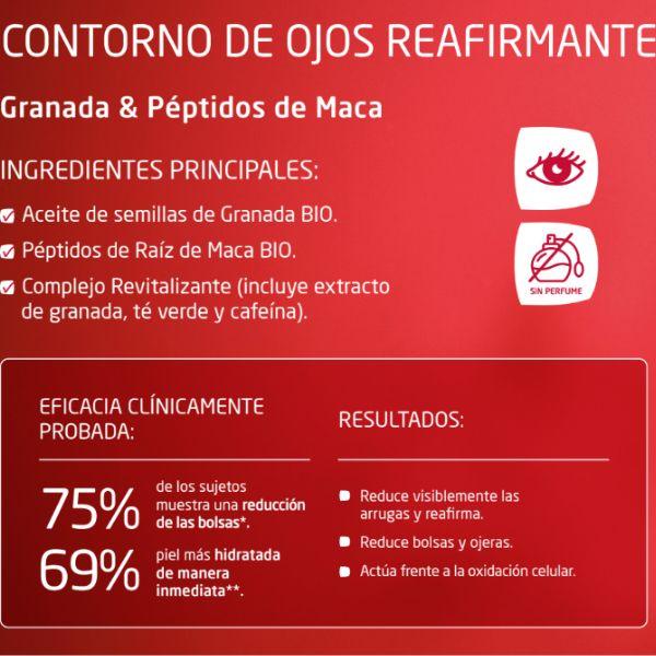 Contour des yeux raffermissant à la grenade et aux peptides de maca Weleda, 12 ml
