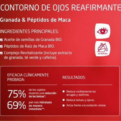 Contour des yeux raffermissant à la grenade et aux peptides de maca Weleda, 12 ml