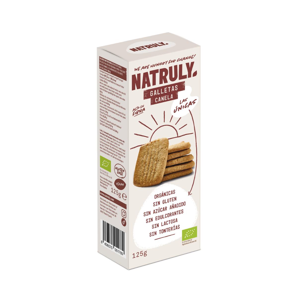 Biscuits bio à la cannelle Natruly 125 g