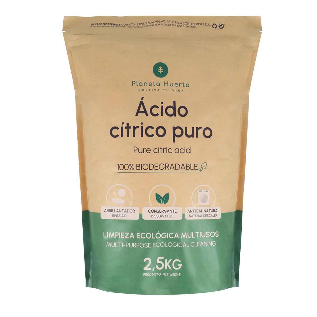 Acido citrico Planeta Huerto 2,5 Kg