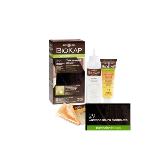 Haarfarbe Dunkelbraun Schokolade Delicato Dye 2,90 Biokap 140 ml