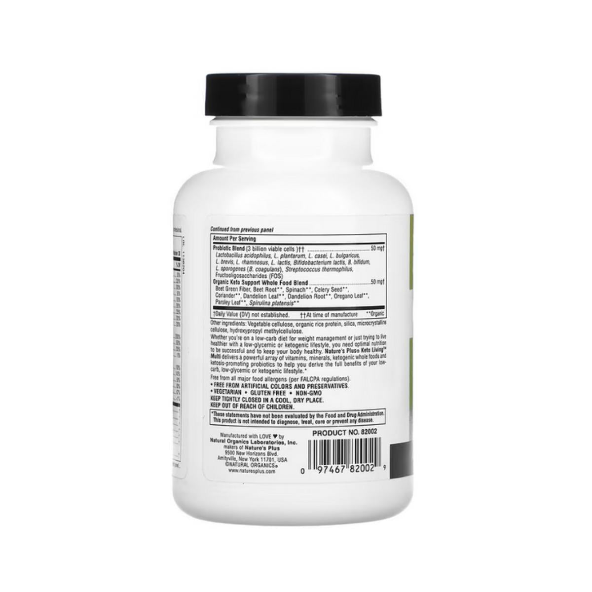 Keto living daily multi, Nature's plus 90 kapsułek.