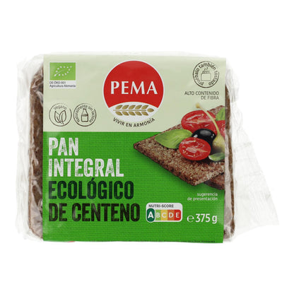 Pain complet au seigle biologique Pema 375 g