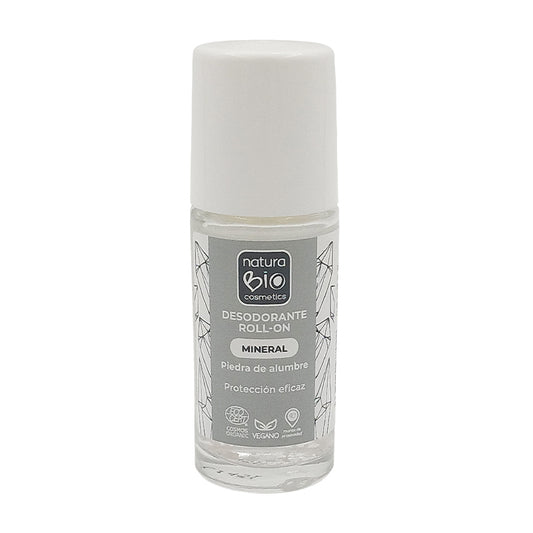 Parfümfreies Mineral-Deodorant-Roll-On, NATURABIO, 50 ml