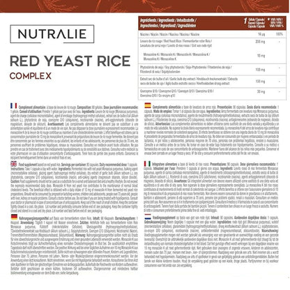 Nutralie Red Yeast Rice with 2.9 mg Monacolin and Q10 90 Capsules