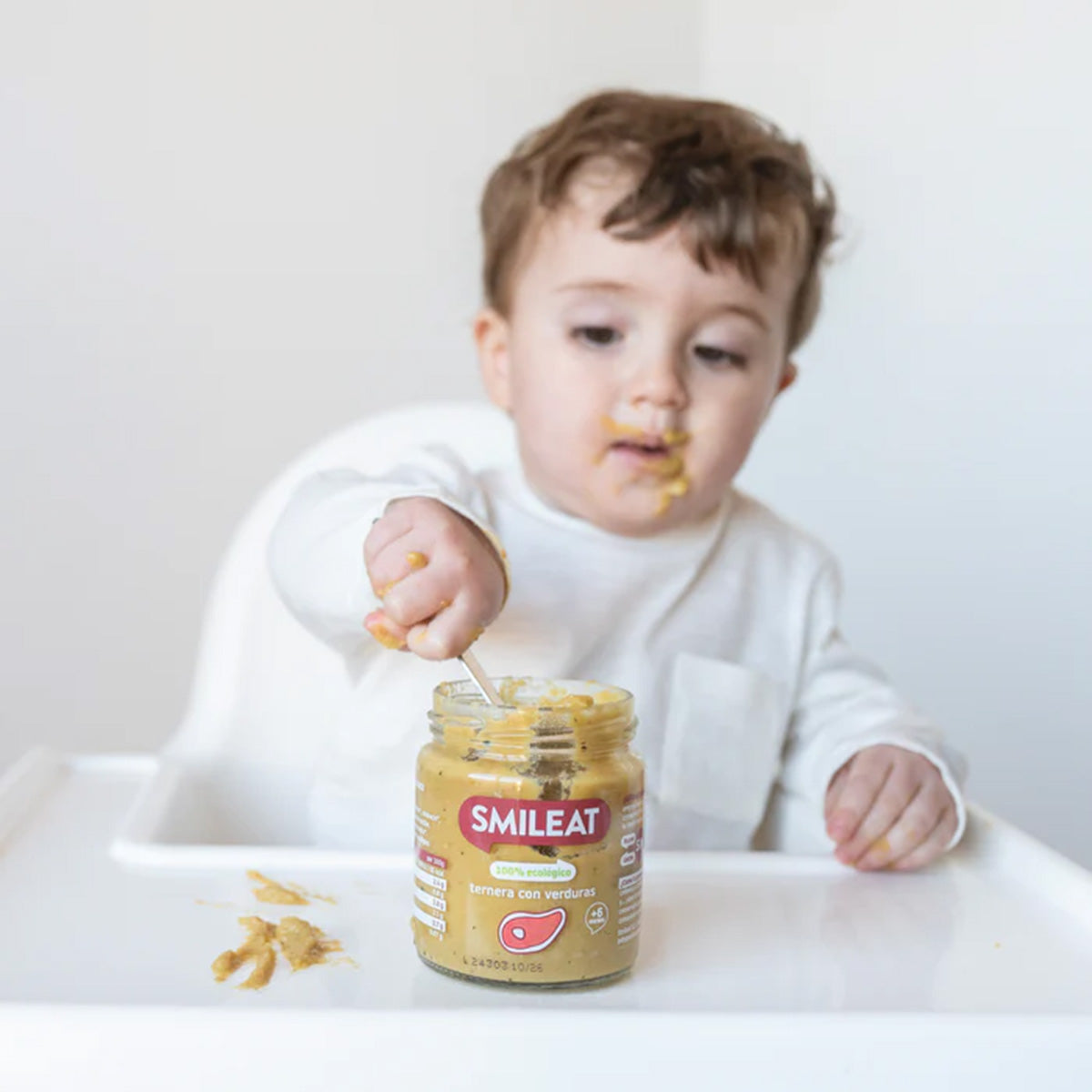 Pakket 12x potjes biologische kalfsvlees en groenten +6 maanden Smileat 230 g