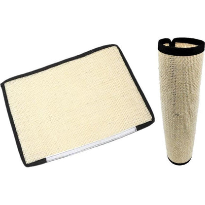 Grattoir en sisal naturel tapis ou rouleau protecteur - double fonction