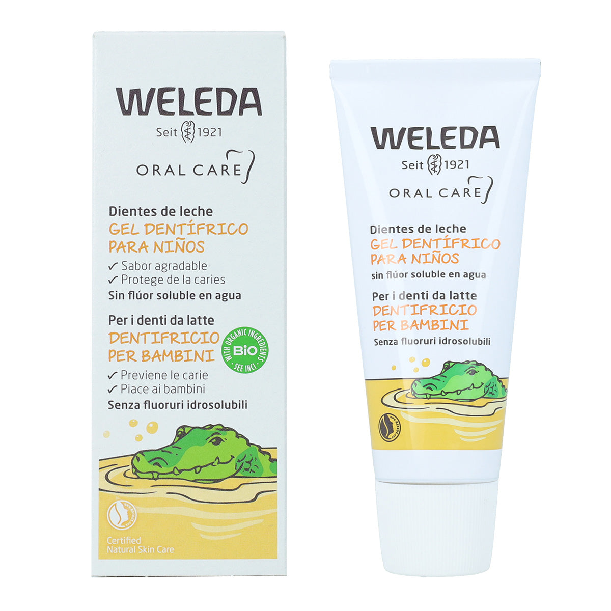 Dentifricio in gel per bambini Weleda 50 ml