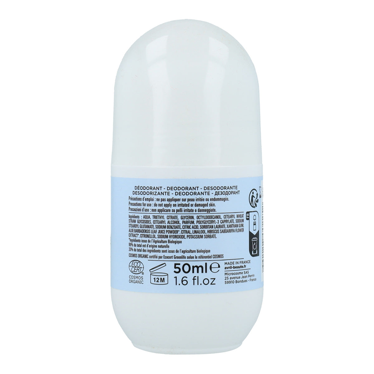 Confezione PROMO 2x Deodorante roll-on biologico per donne Avril 50 ml
