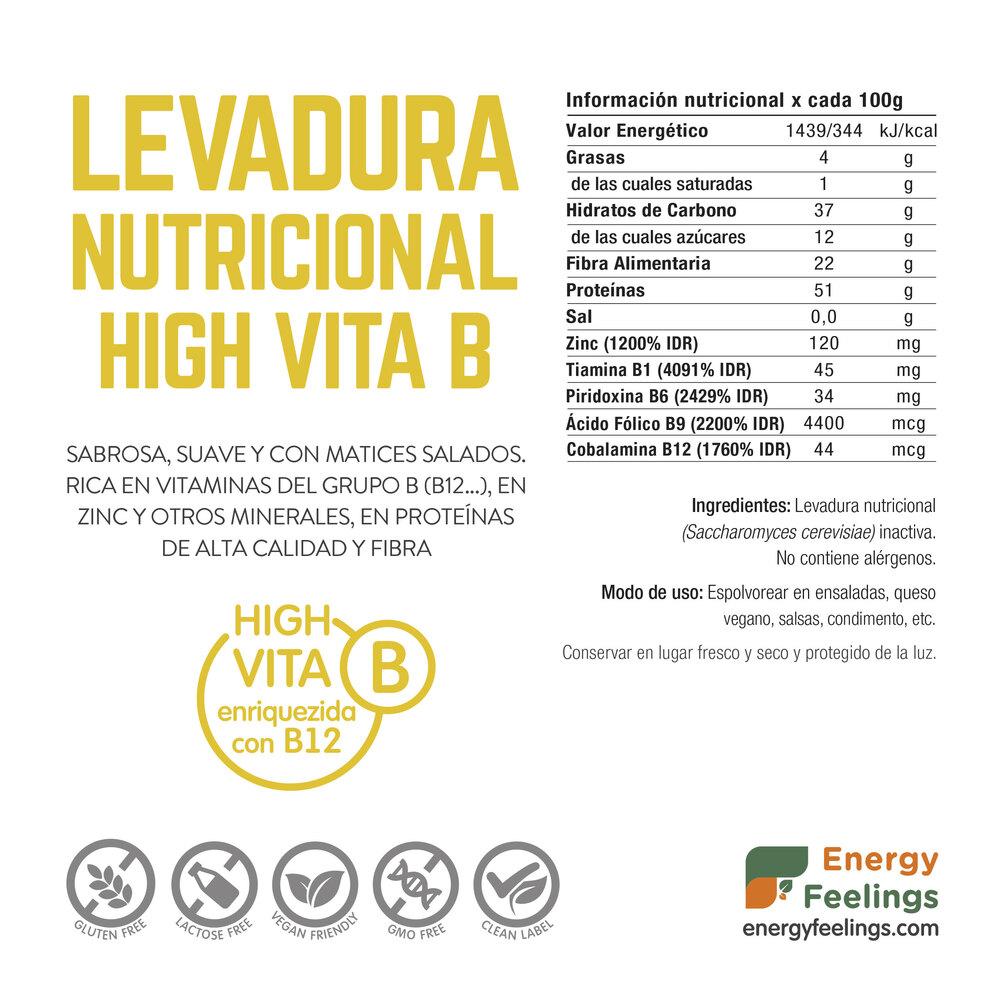 Levure nutritionnelle vitamine B12 en flocons Energy Feelings 250 g