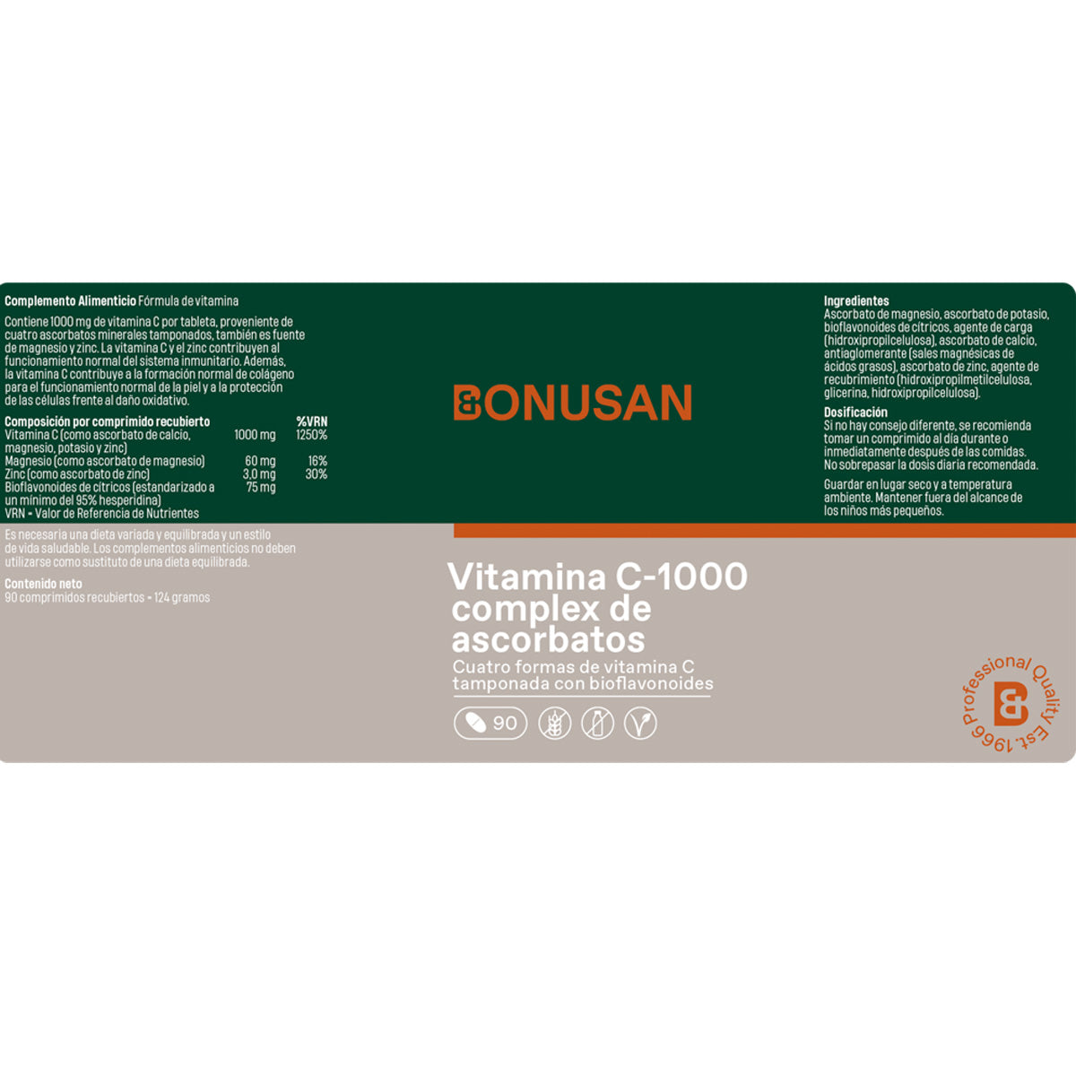 Kompleks witaminy C-1000 z askorbinianami, Bonusan 30