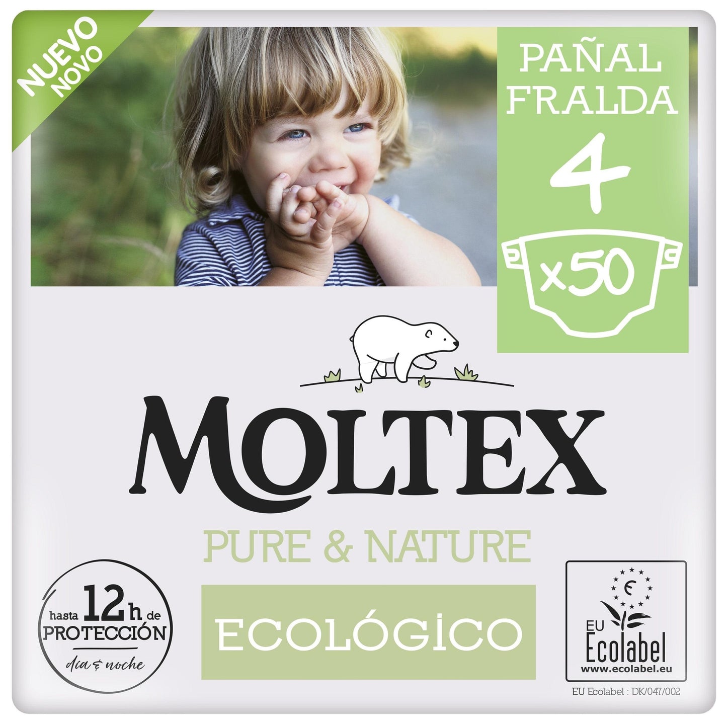 Moltex Pure & Nature T4 nappies (9-15 kg), 50 units