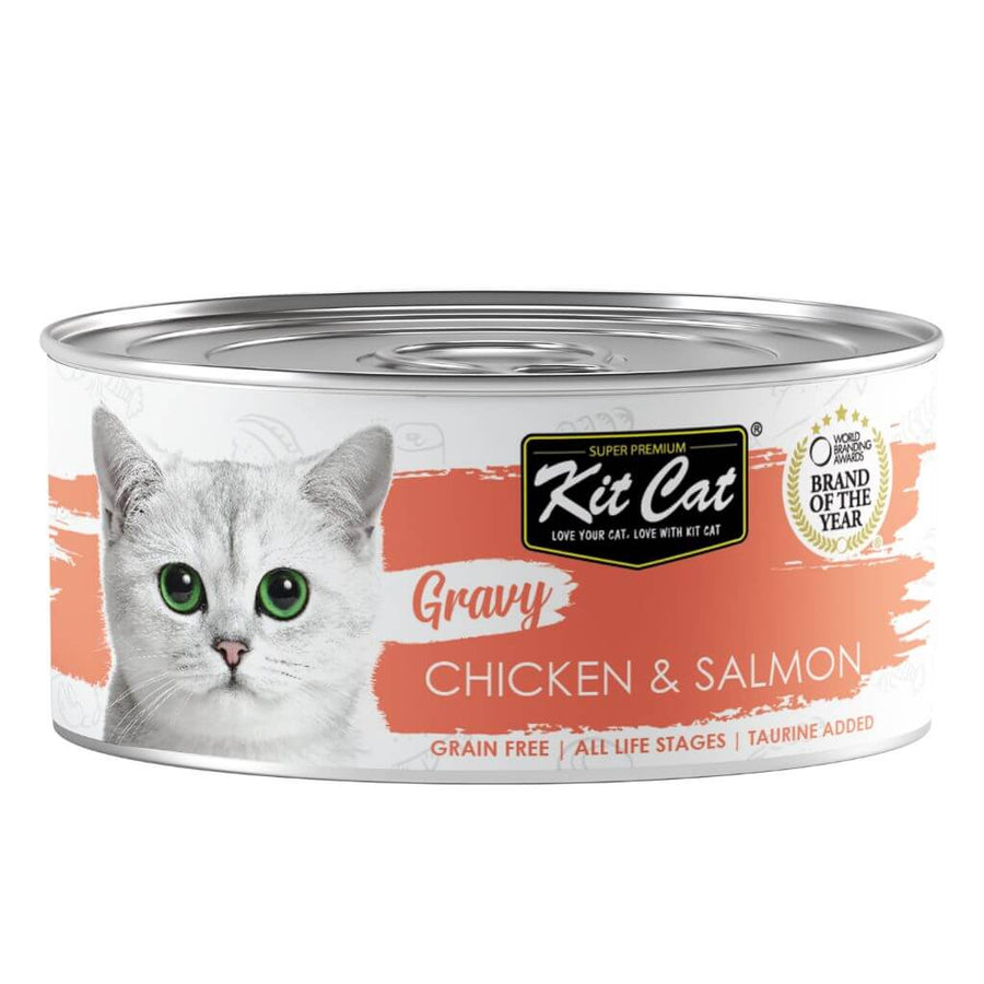 Zestaw Cat Lata Gravy - Kurczak i łosoś 70 g Mokra karma dla kotów w sosie