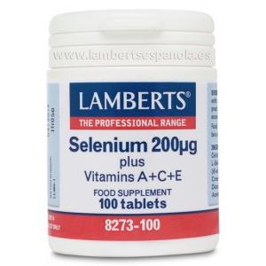 Selen + Vitamine A, C und E Lamberts 100 Tabletten 200 mcg