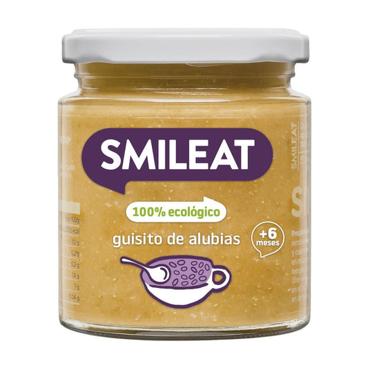 Liten burk med ekologisk bönröra Smileat, 230 g