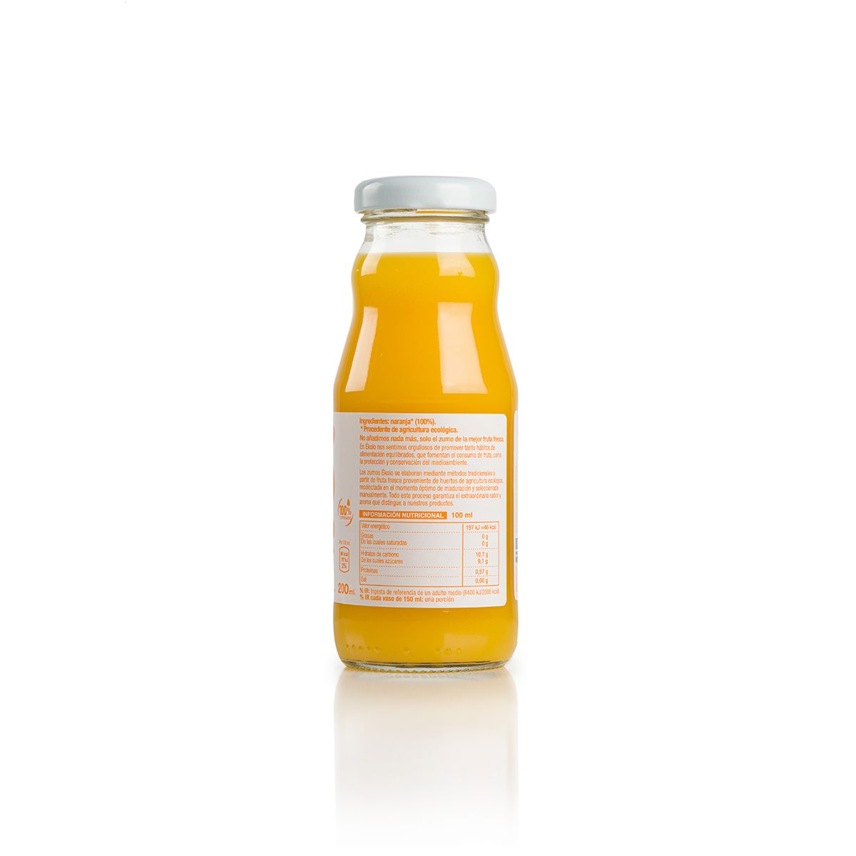 Zumo de Naranja BIO 100% exprimido Ékolo 200ml